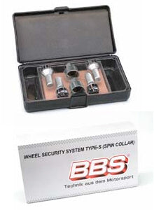 BBS Lock bolt security system M12x1.5 shaft 28mm cone 60° silver by McGard